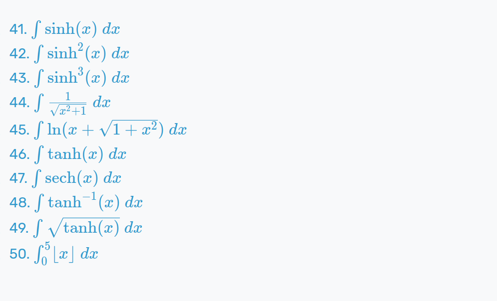 100 Integrals (41-50) @blackpenredpen image